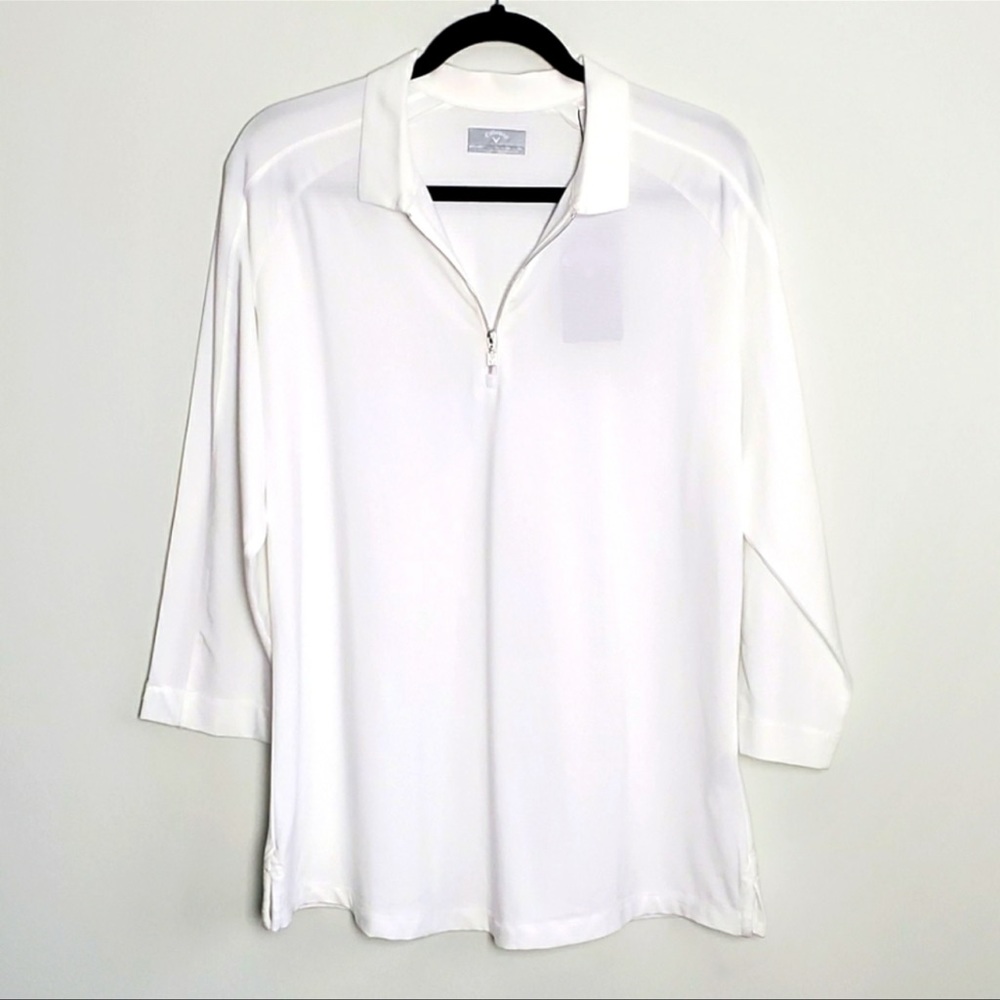 Callaway white Golf shirt XL NWT